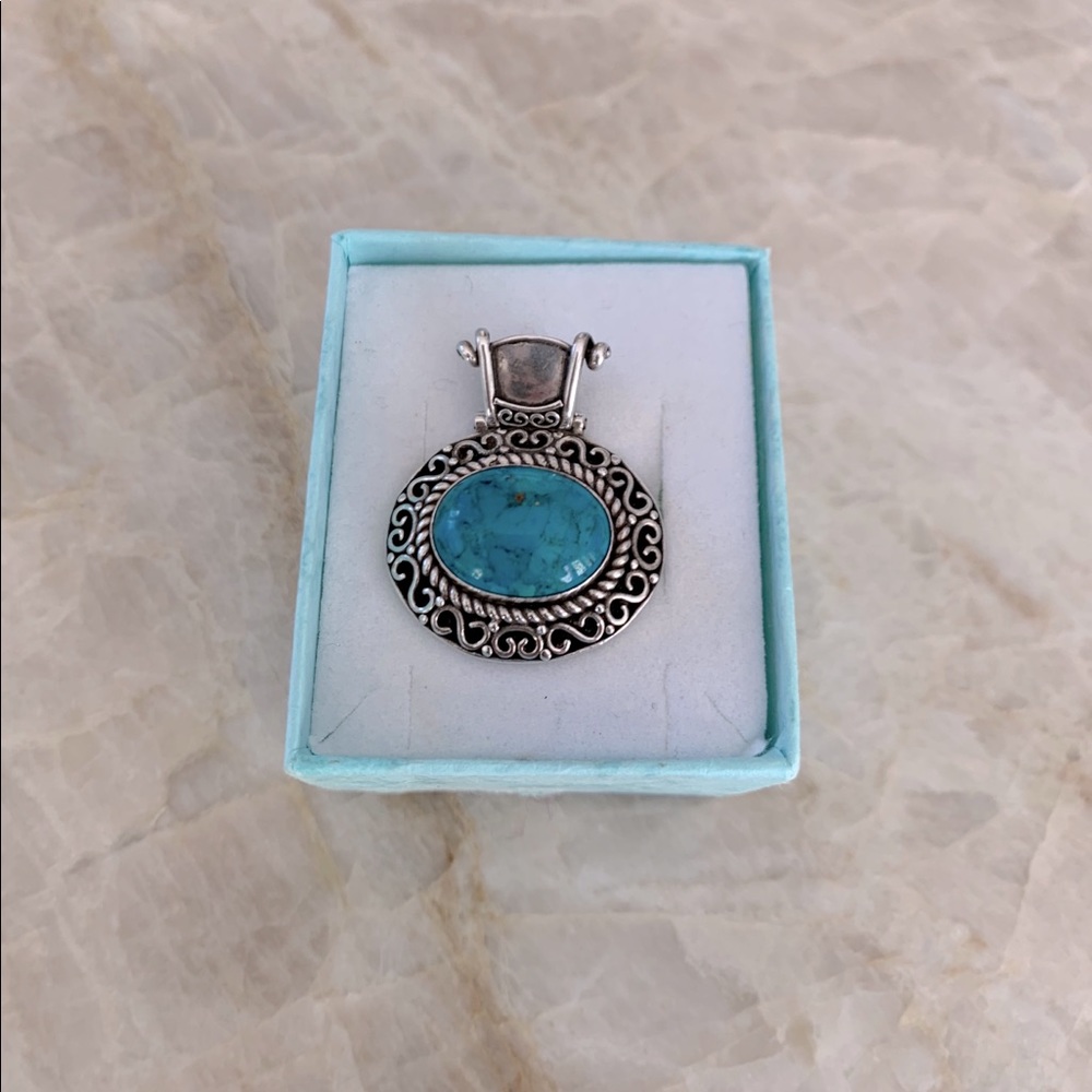 Sterling Silver Turquoise Pendant